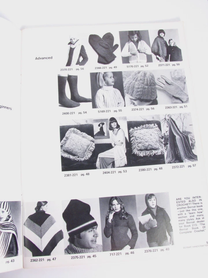 Bernat Complete Knitting Book No. 221 Learn to Knit Illustrated Vintage Guide - Image 4 of 4