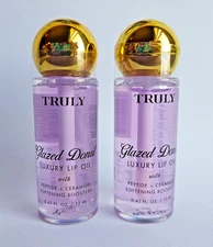 2 Truly GLAZED DONUT Luxury Lip Oil Peptide + Ceramide Softening Boosters SEALED