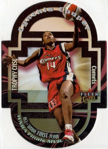 2000 Fleer Ultra WNBA Trophy Case Cynthia Cooper Insert Card #4TC Comets