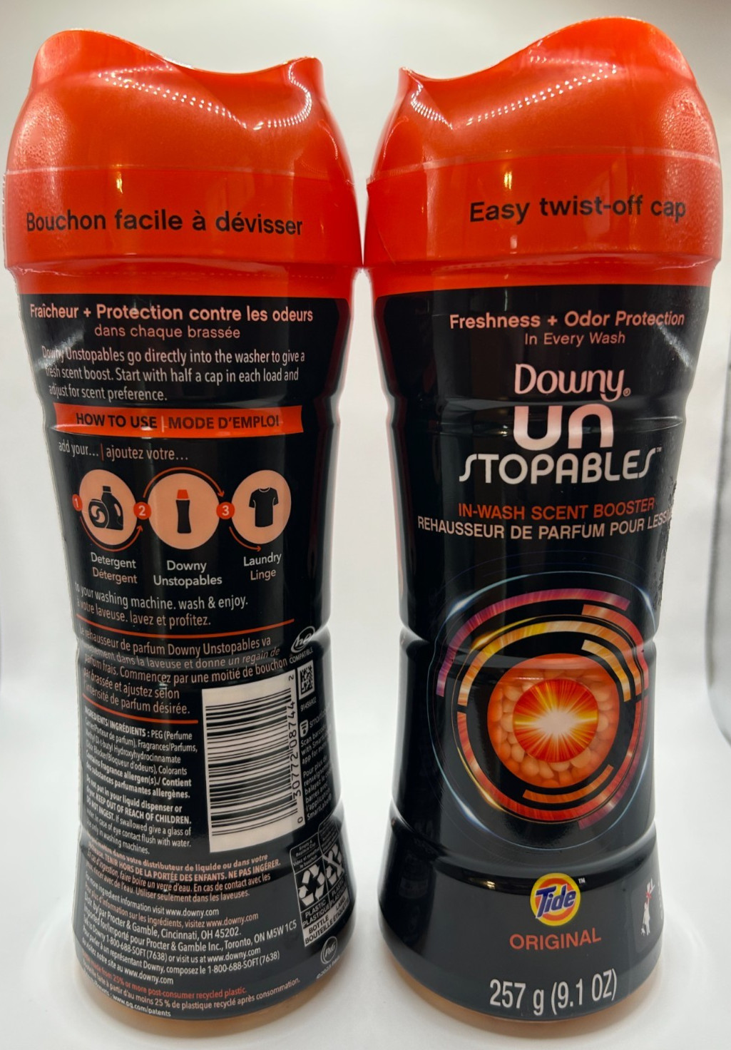 Downy Unstopables In-Wash Scent Booster Beads Tide Original 9.1oz 2 pk