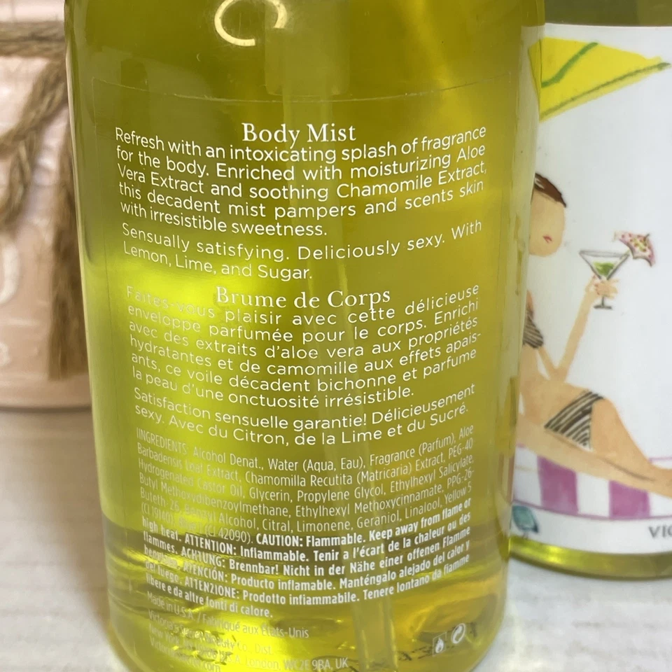 Victoria's Secret Insatiable Lime Tartini Body Mist 8.4 Oz Fragrance Set Of 2 - Image 2 of 3