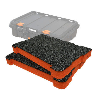 Shadow Foam Worx Stack'N'Roll Electrical Toolbox Foam Insert | Cut and Peel Foam