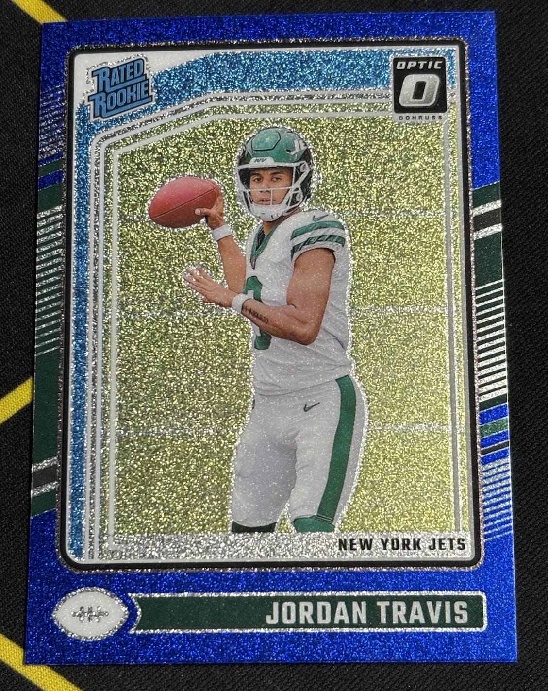 2024 Panini Donruss Optic - Rated Rookie Jordan Travis #260 Blue Glitter SSP