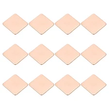 12 Pcs Heatsink Copper Pad Shim IC Chipset GPU Thermal Heatsink (20x20x1.2mm)