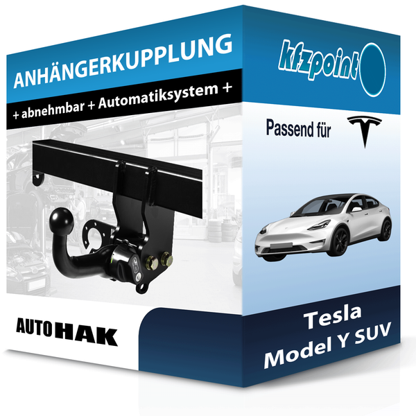 Auto HAK AnhäNgekupplung Abnehmbar Passend für Tesla Model Y SUV 03.2019-01.2025-image