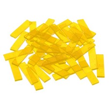 Stained Glass Strip, Transparent Yellow Mosaic Tiles 200g/7.05 oz