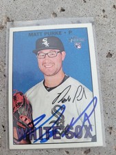 Matt Purke Signed 2016 Topps Heritage High Number Baseball Card #638 Whitesox