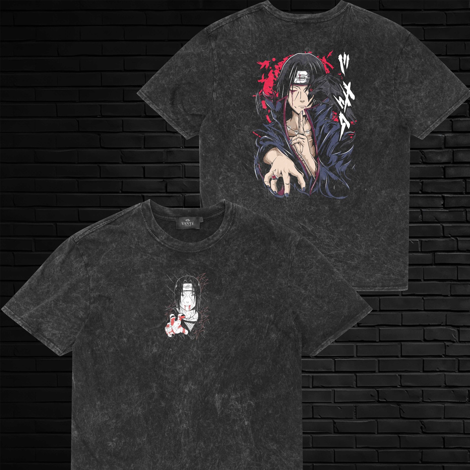 Camiseta Itachi Uchiha Akatsuki Cuervo Camiseta Gráfica Para Hombres Unisex Algodón Regalo