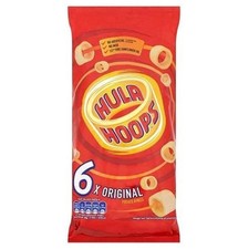 Hula Hoops Puft Beef Multipack Crisps 6 Pack