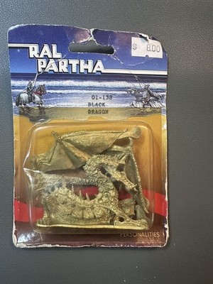Ral Partha 01-138 Black Dragon Metal Miniature Personalities NIB Sealed