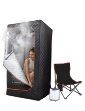 Sharper Image Portable Indoor Wet Steam Sauna with Steam Generator 