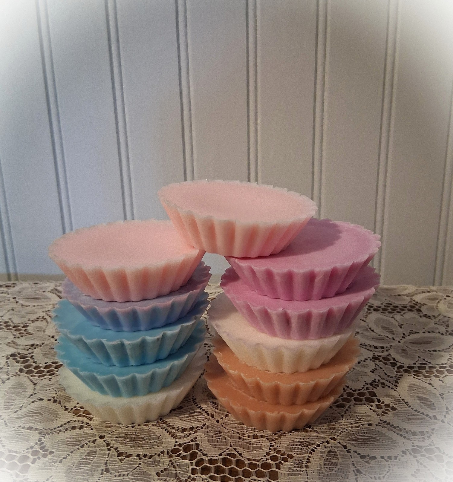 Soy Wax melts~ tarts~fluted shape~ scent CHOICE~ 6 oz~ FREE 