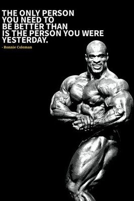 Ronnie Coleman Motivational Gym Poster Bodybuilding Wall Art