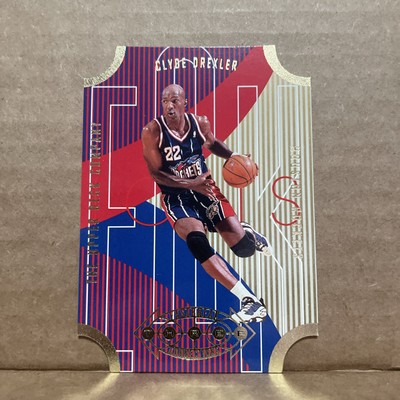 1996 CLYDE DREXLER UPPER DECK FB6 FAST BREAK CONNECTIONS THREE DIE CUT CARD