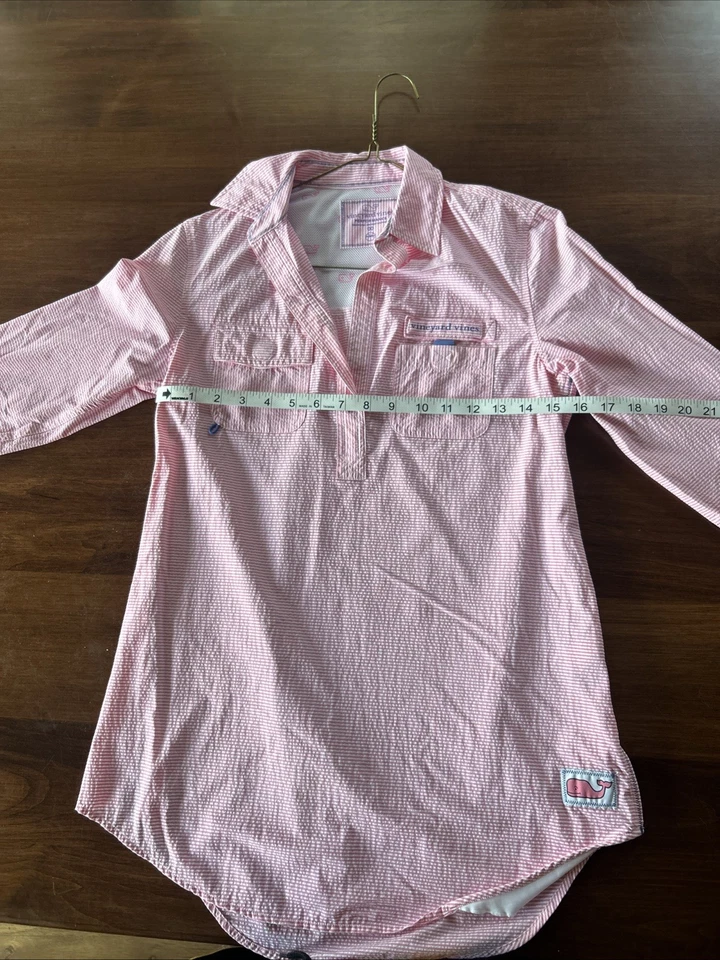 Nueva Camisa Mujer Vineyard Vines Harbor Rosa Talla 00 De Colección Rara Foto 2 de 4