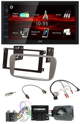 JVC USB Bluetooth Steering Wheel DAB 2DIN Car Stereo For Ford C Max Galaxy Focus Can Bus