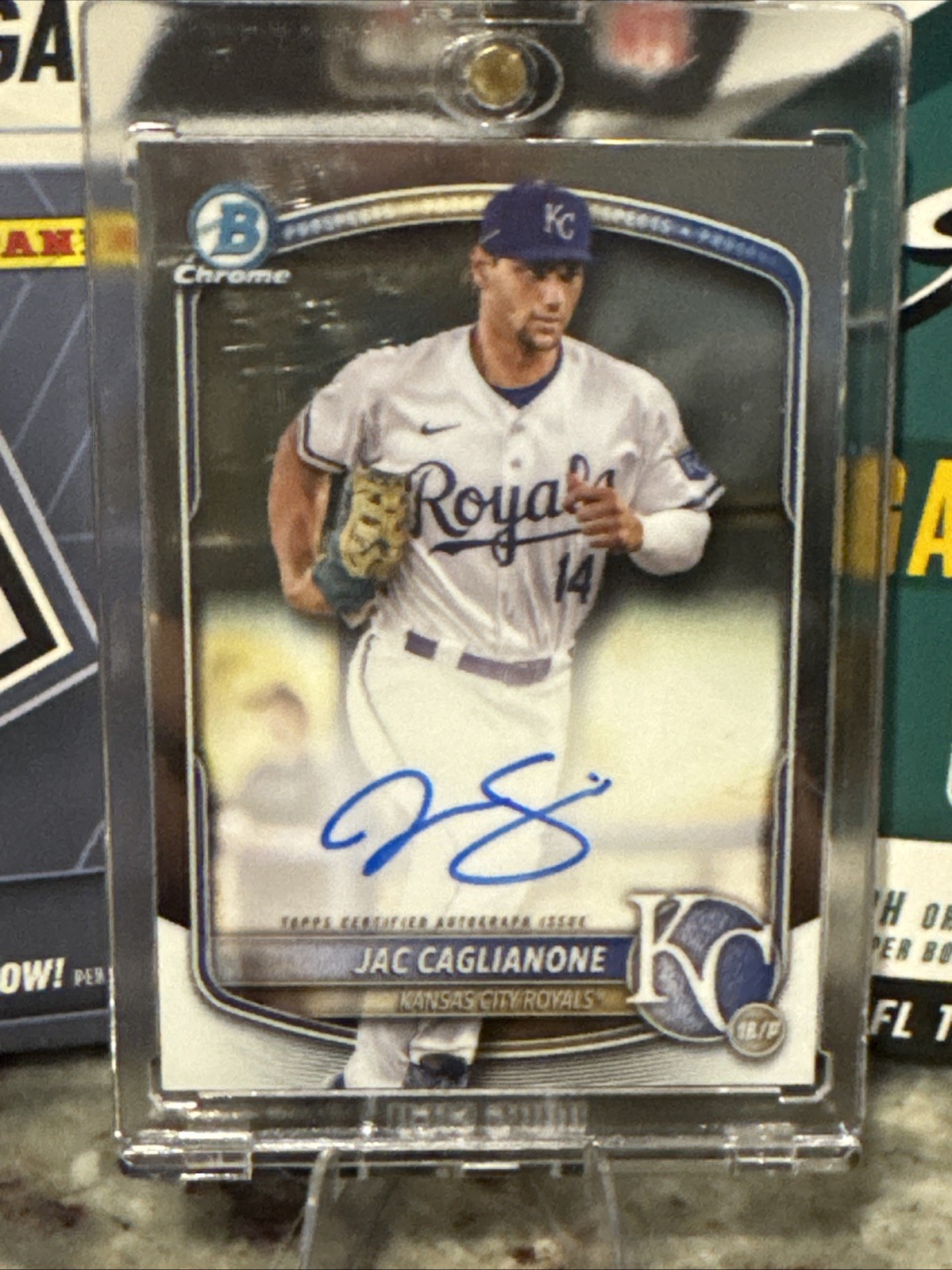 2025 Bowman Chrome Prospect Autographs Jac Caglianone #CPA-JCA