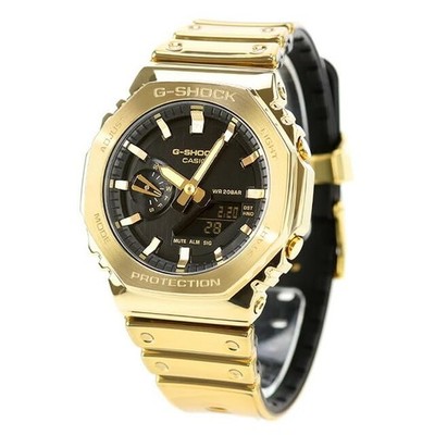 CASIO G-SHOCK GM-2100YMG-9A Gold Metal 200M CasiOak Fine Metallic Analog Digital