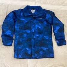 Kids Columbia Winter tech Jacket Blue Camo Large -No Hood Or Fleece Liner