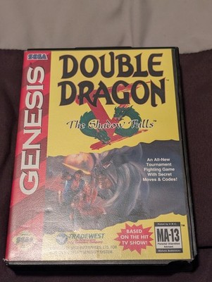 Double Dragon V: The Shadow Falls (Sega Genesis, 1994) - CIB Complete w/ Poster