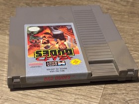 Bad Dudes Nintendo Nes Cleaned & Tested Authentic