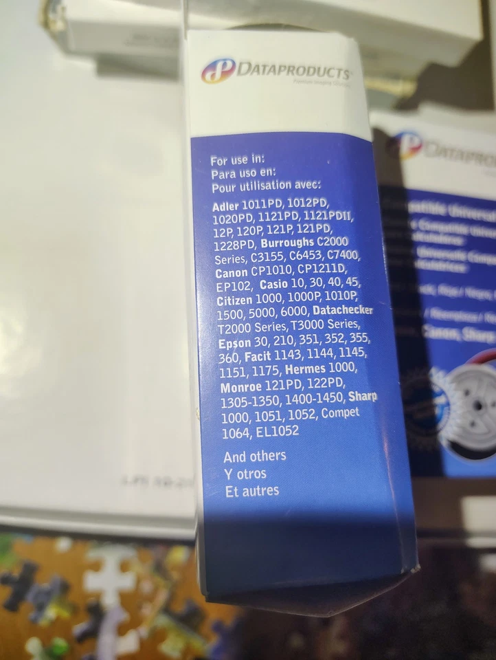 2x Dataproducts R3027 Ribbon - Universal Calculator Spool C Wind Black/Red Nylon - Image 2 of 4
