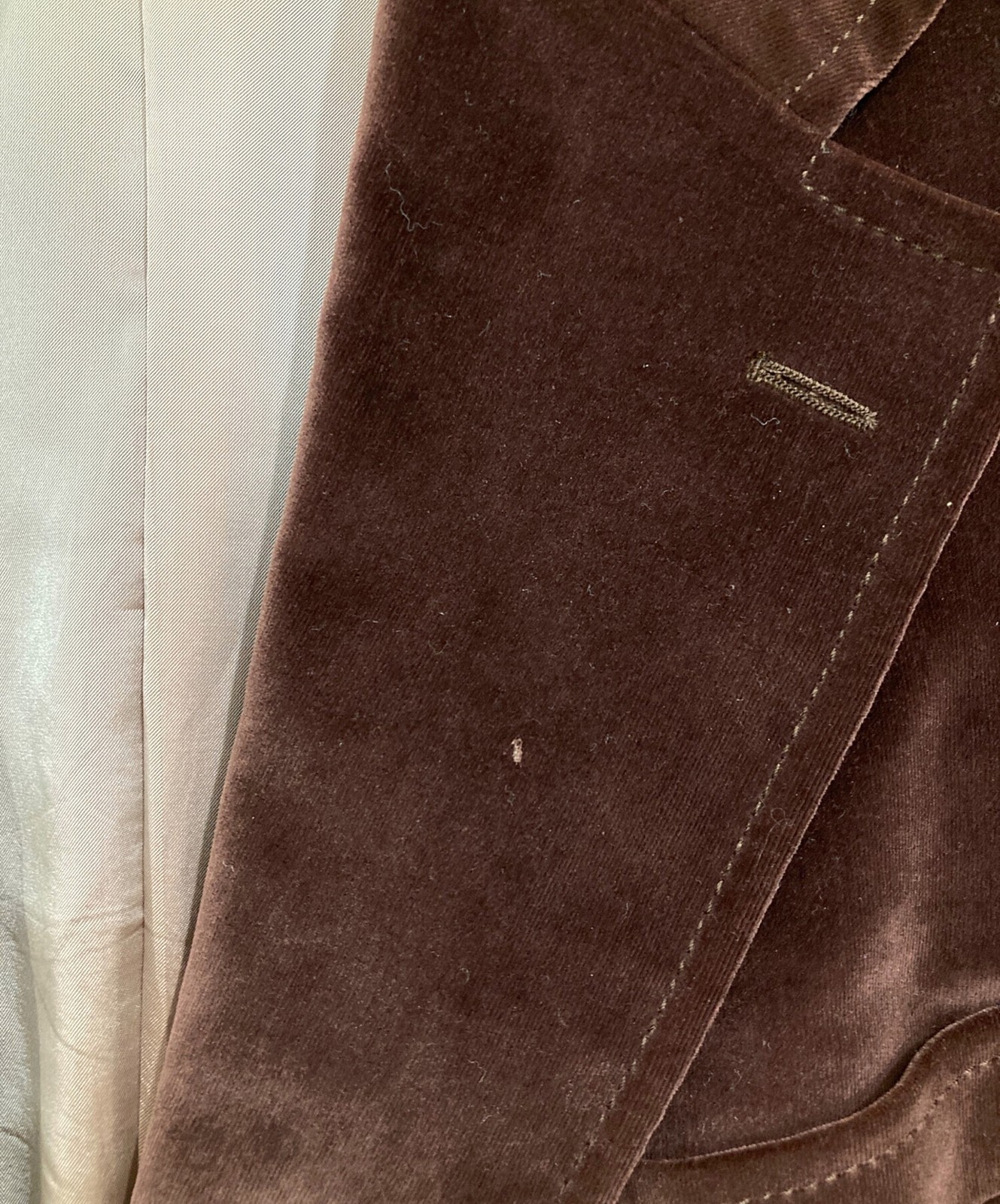 GUCCI Cotton Velvet Tailored Jacket M Size Brown 18YEF0 From Japan thumbnail 19