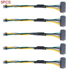 24-Pin to 8-Pin 18AWG ATX Power Supply Adapter Cable for Dell Inspiron 3670 5pcs