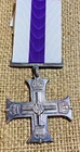 WW1 military cross silver plated copy George GV.