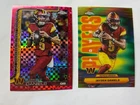 🔥2025 Topps Chrome 🏈 JAYDEN DANIELS Hot Pink X-Fractor + Insert Refractor SP