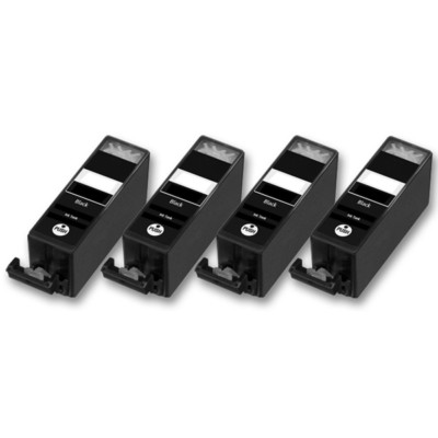 4 Druckerpatronen für CANON TS5055 TS6000 TS6050 TS6051 TS6052 TS8000 (schwarz)