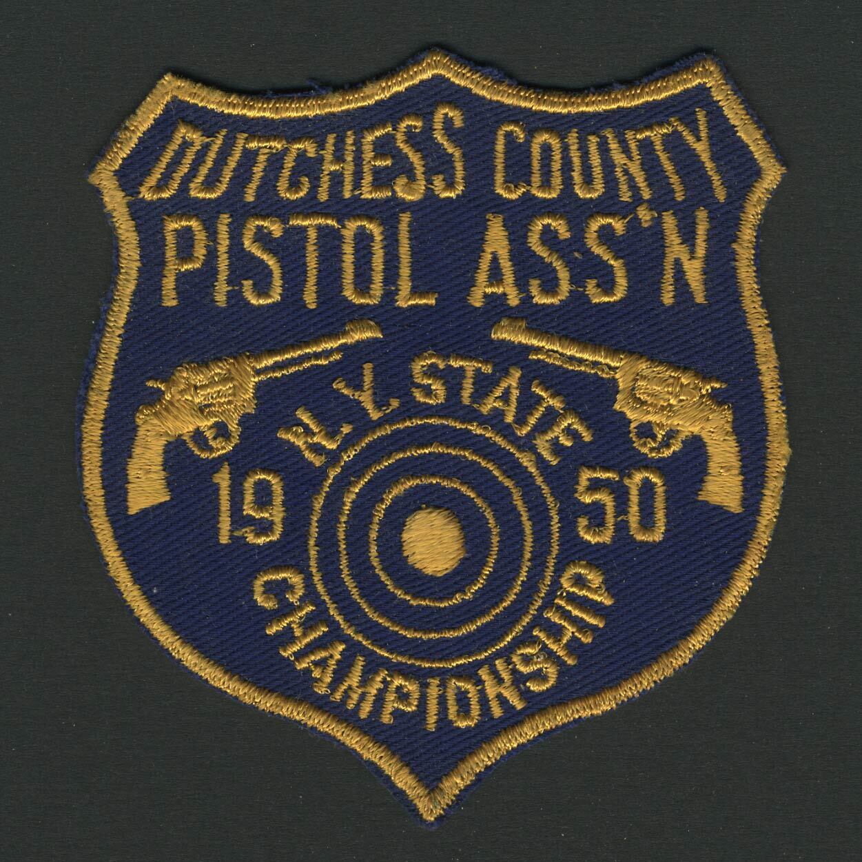 Dutchess County Pistol Assn. 1950 NY State Championship UNUSED