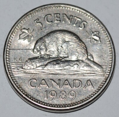 Canada 1989 5 Cents Elizabeth II Canadian Nickel Five Cent | eBay