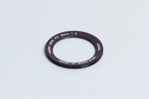 Canon FD 35mm f/2 S.S.C. Concave name ring New Old Stock Parts