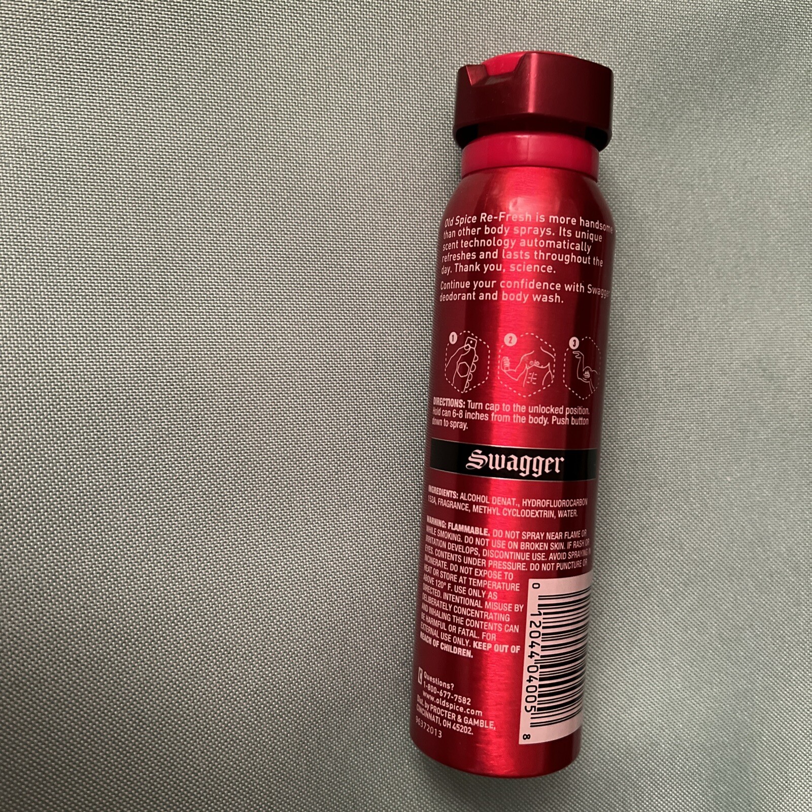 Old Spice Re-Fresh Body Spray Men Swagger Red Zone Collection 3.75 oz