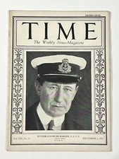 Time Magazine Nov 29, 1926 Guglielmo Marconi, China, Knute Rockne