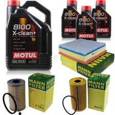 MOTUL 8 L 5W-30 MOTOR-ÖL+MANN-FILTER für Nissan Interstar Kasten X70 dCi 100 120