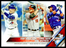 2016 Topps Rainbow Foil #162 Jose Bautista/Josh Donaldson/Chris Davis