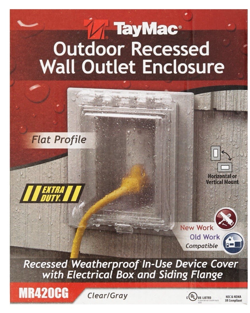 TayMac Gris Vertical/Horizontal No Metálico Empotrado Exterior Kit MR420CG