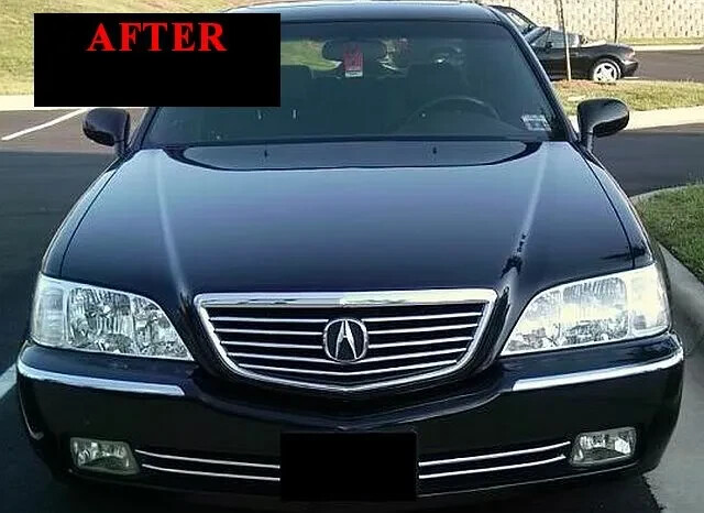 FITS 99 00 01 02 03 04 ACURA RL CHROME TRIM FOR LOWER GRILL GRILLE 5YR WARRANTY