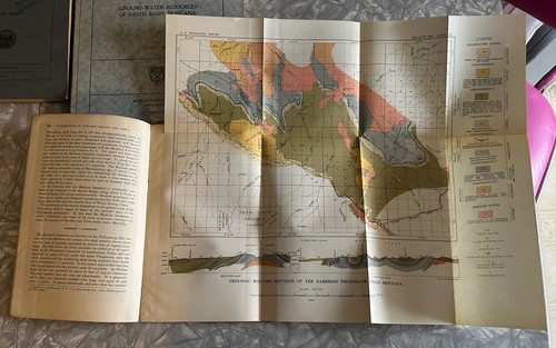 8 DIFF OLD USGS GEOLOGICAL MINERAL MINING BULLETINS MAPS ALASKA MONTANA IDAHO NM - Picture 3 of 6