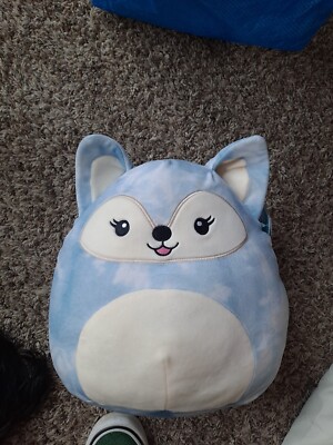 Faldette Fox 12 Inch Squishmallow Cloudy Sky Blue NWT Fast Shipping!!