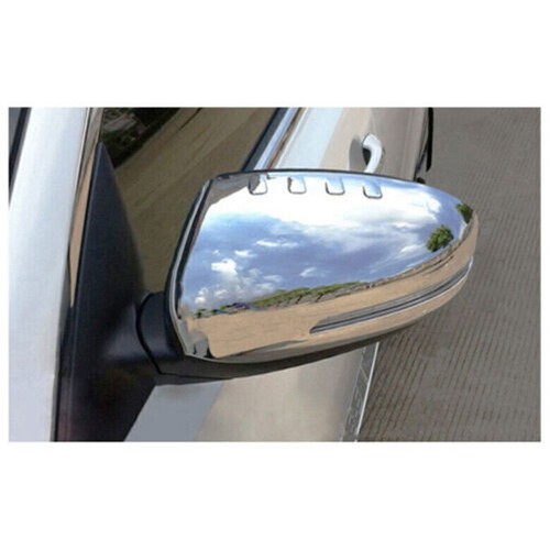 For Kia Optima 2011-2015 Chrome Exterior Rear View Side Door Mirror Cap Cover 2X - Picture 5 of 7
