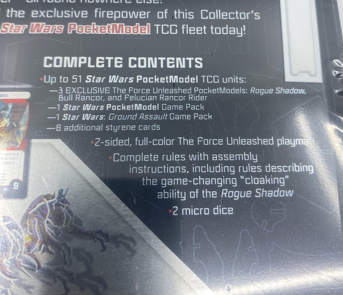 Star Wars Pocketmodel Game Force Unleashed Metal Tin NEW Star Wars Pocketmodel Game Force Unleashed Metal Tin NEW