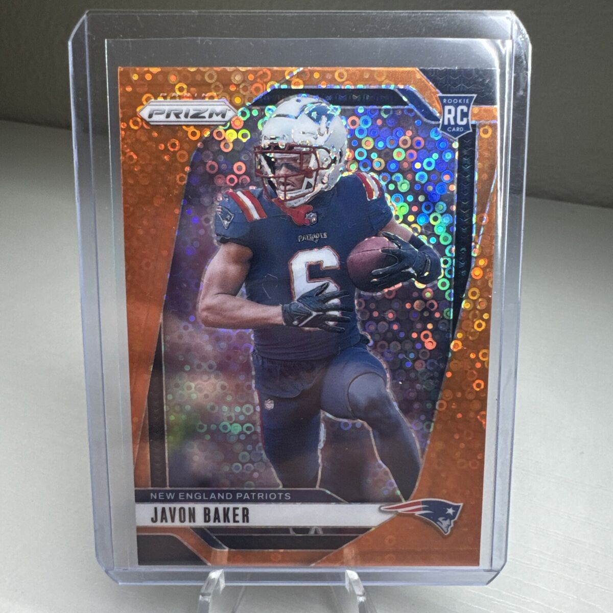 2024 Panini Prizm Javon Baker #344 RC Rookie Orange Disco 2024 Panini Prizm Javon Baker #344 RC Rookie Orange Disco