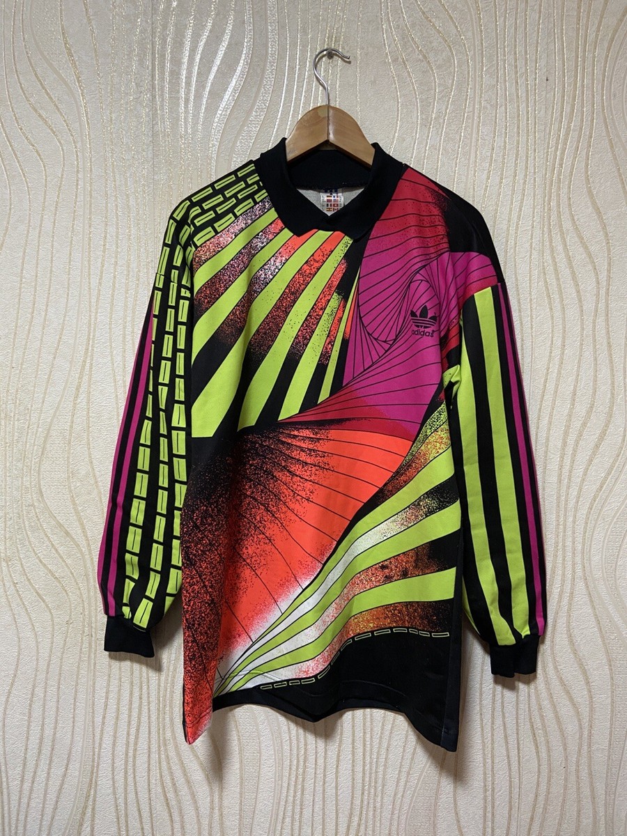 1990s ADIDAS GOALKEEPER TEMPLATE FOOTBAL SOCCER SHIRT JERSEY