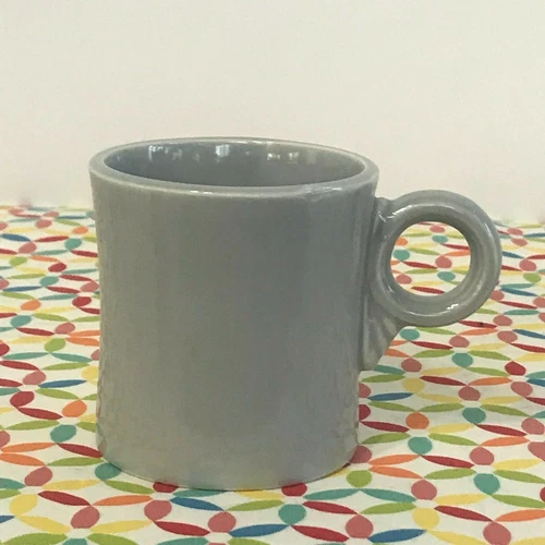 Vintage Fiestaware Gray Mug Fiesta 1950s Ring Handle Tom and Jerry