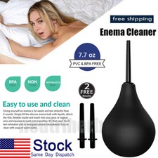 Anal Vaginal Bulb Douche Enema Rectal Colonic Irrigation Syringe Cleaner For Men