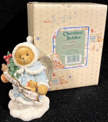 Cherished Teddies ''Glory To The New Born King'' Angel Holding Tree 175994 Grace