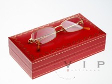 CARTIER SIGNATURE -C-DECOR LUNETTES BRILLE BRILLENFASSUNG GOLD-FINISH EYEGLASSES